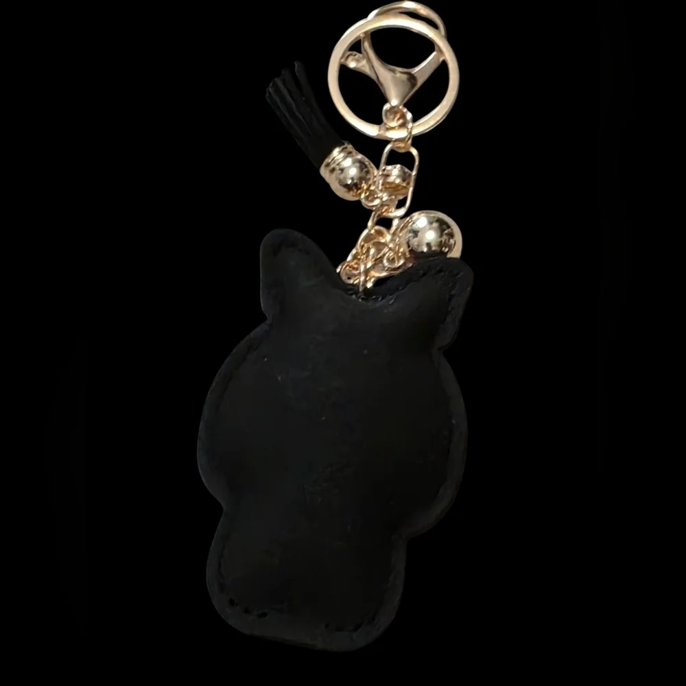 Crystal Sugar Skull Bag Charm | Keychain with Pink Bow